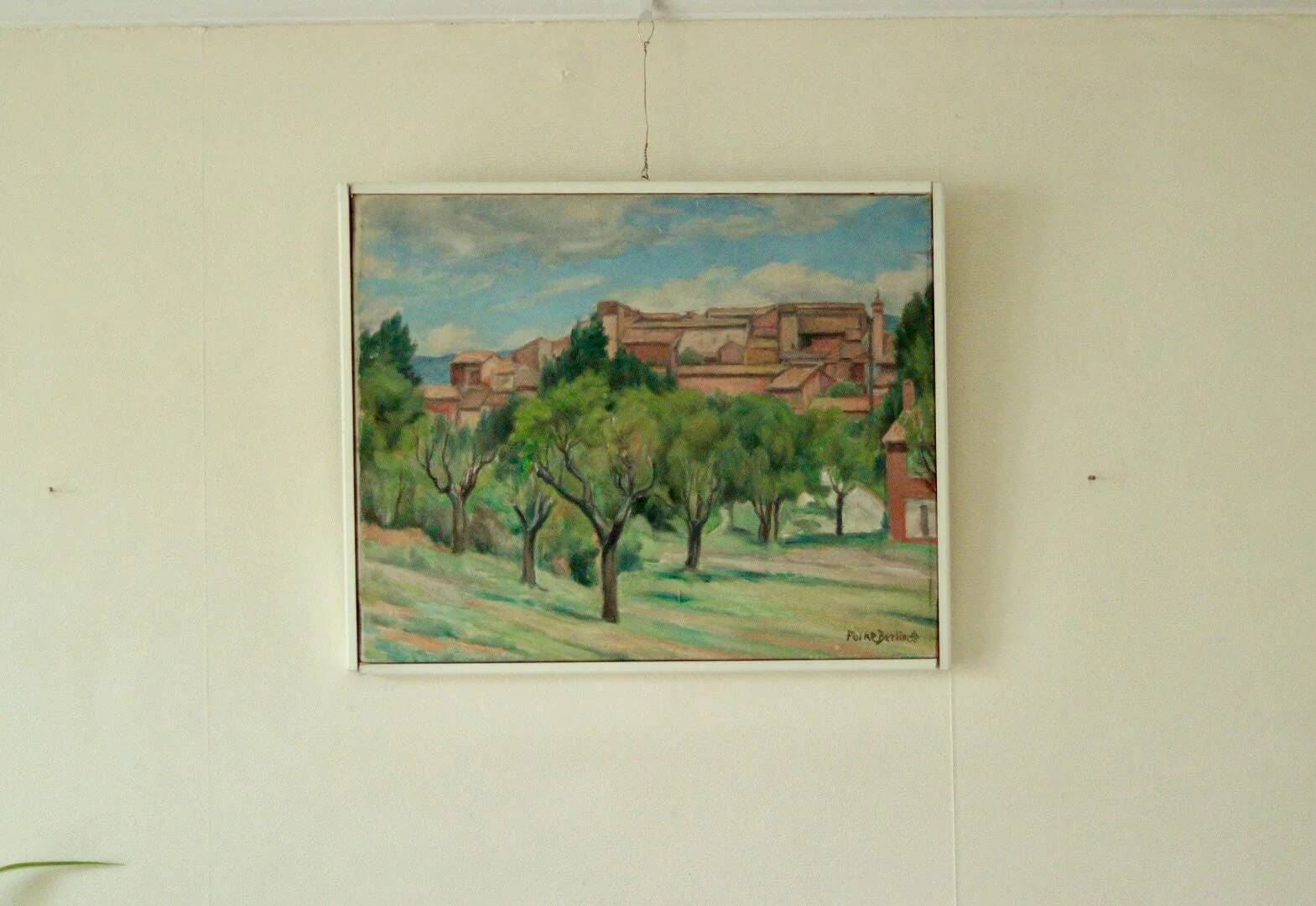 Town with trees by Folke Berlinde