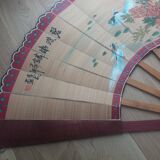 Éventail mural oriental chinois grand format