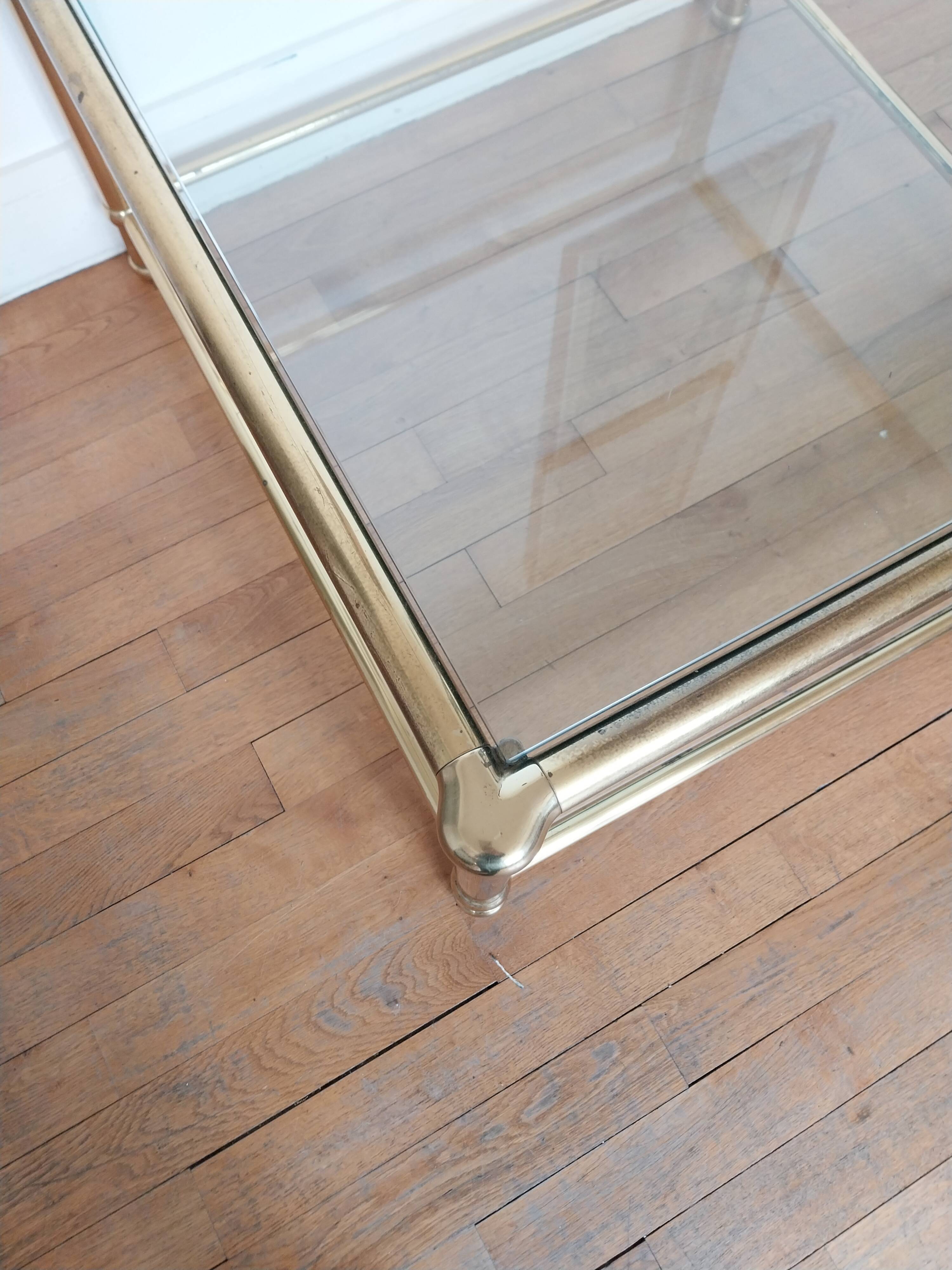 Table basse laiton Fratelli Orsenigo design Italien