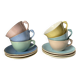 Mugs Moulin des Loups pastel colour 1960s