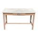 Parisian desk from the 1940s stripped to raw solid wood, 120cm.
