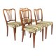 Set of 4 beech chairs, Swedish modern, Sweden, 1940.