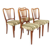 4 chaises en hêtre, Swedish modern, Suède, 1940