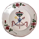 Earthenware from Les Islettes revolutionary plate late 18th century