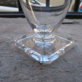 6 port or aperitif glasses 7cl Daum crystal with square base h 8.3cm