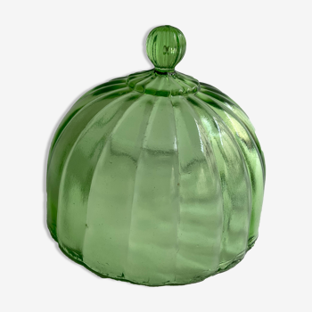 Cloche verre teinté vert