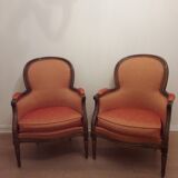Lot of 2 Louis XVI style armchairs