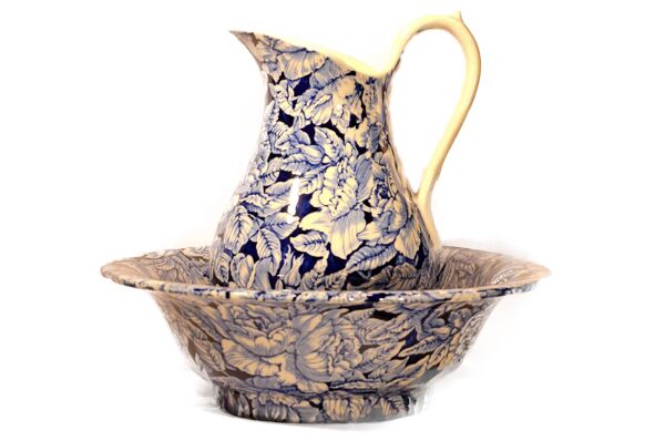 Service de toilette vintage Victoria Ironstone Staffordshire (Royaume-Uni)