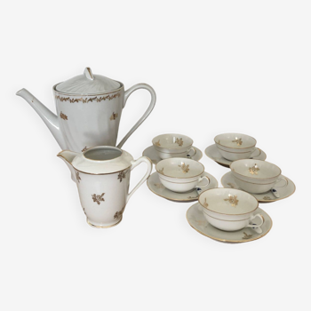 Tea or coffee service in Limoges porcelain
