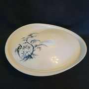 Vegetable soup kitchen Alfred Lanternier & Co Limoges blue peacock décor