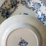 Sarreguemines six plates hollow old model Bertha