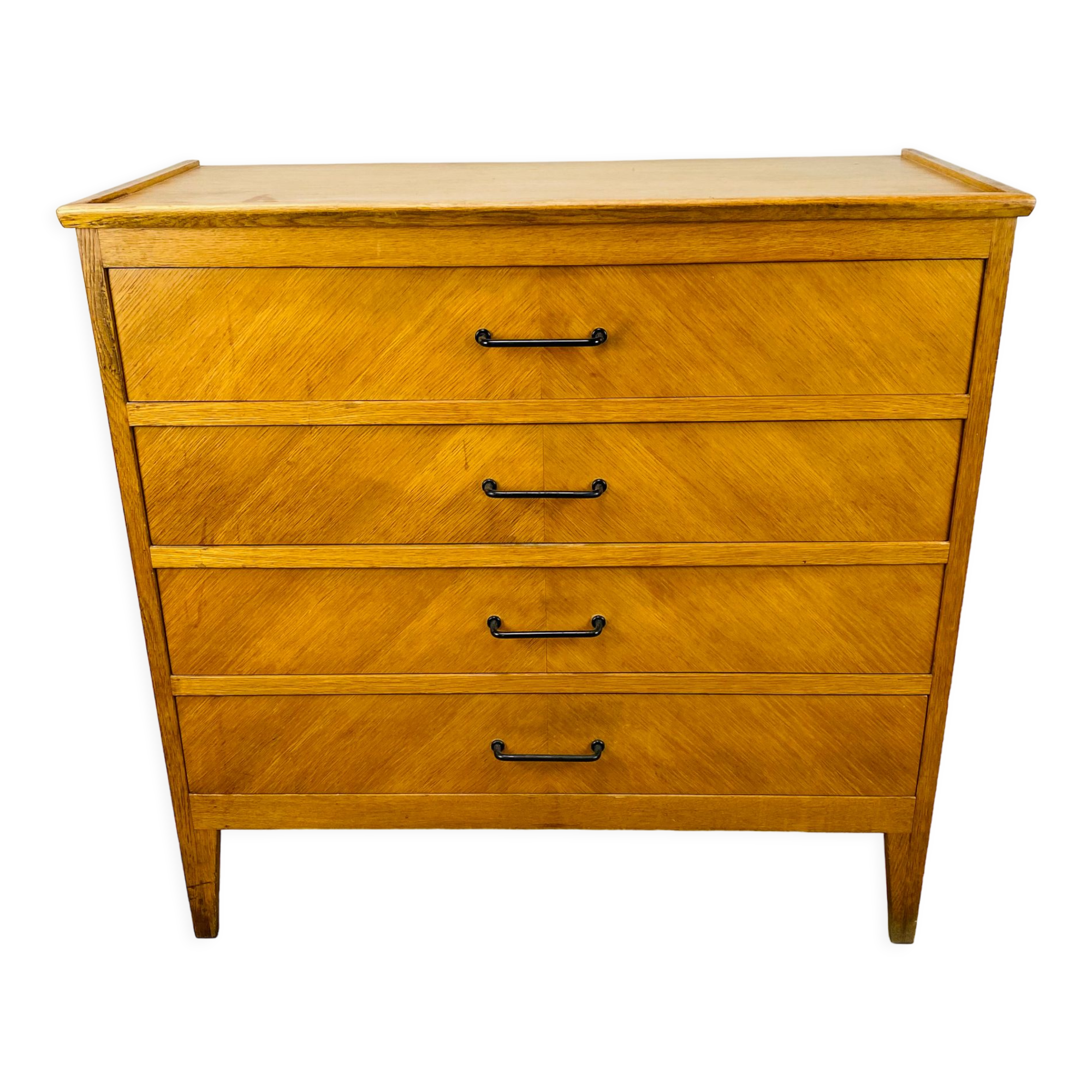 Vintage chest of drawers 50s blond wood
