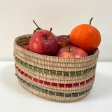 Braided fiber basket from the 60s