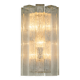 Large pair of wall sconces in brass and Murano glass by Doria, Germany, 1960s.