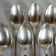 12 Silver-plated metal teaspoons 18 grs, Uniplat model