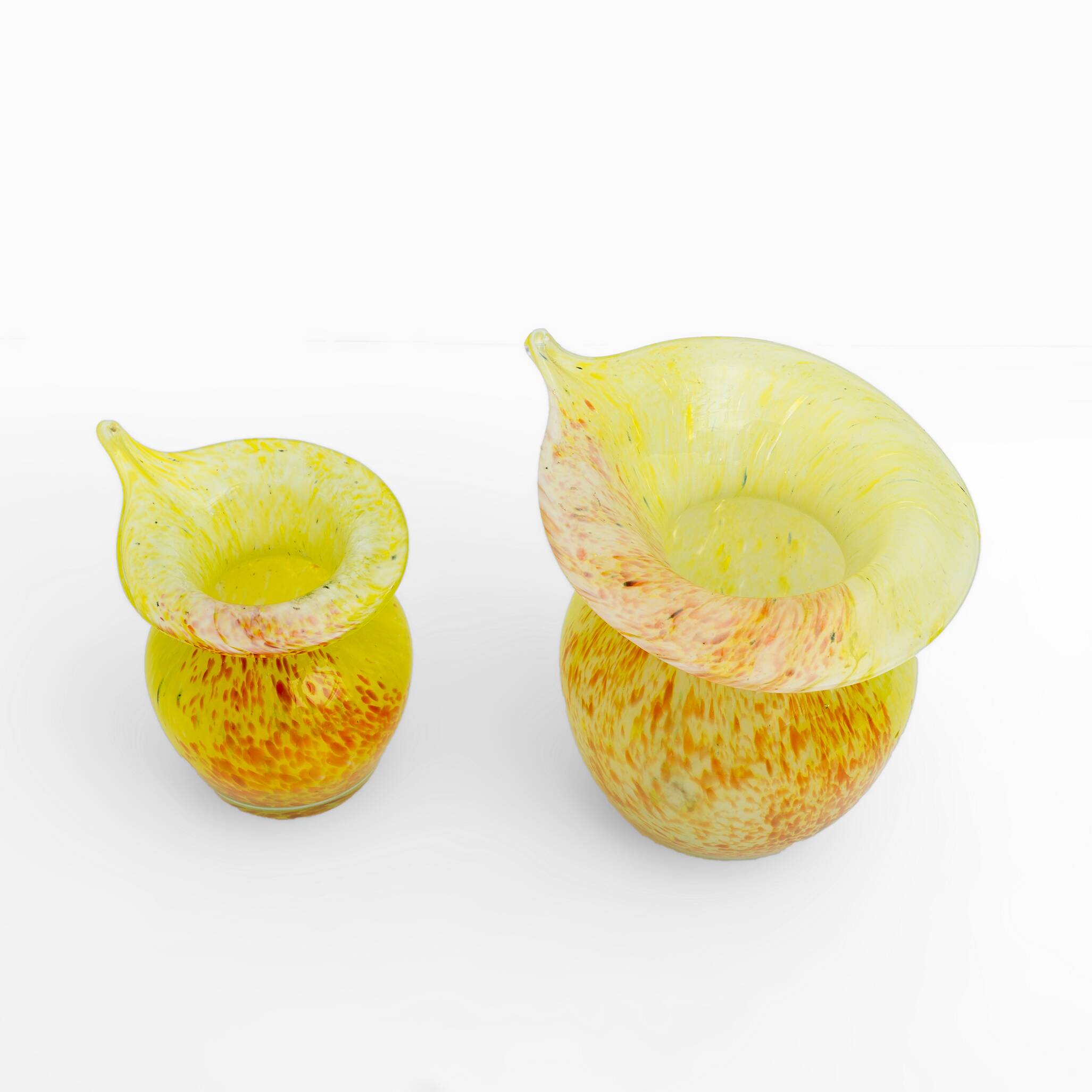 Pair of Murano Glass Vases - Calle - 90's - Made in Italy