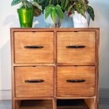 Wooden trade furniture with 4 drawers, 1960s
