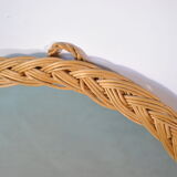 Rattan mirror 1970