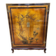 Chinese lacquered TV cabinet L 1m H 1.34m D 0.50m