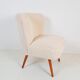 Cocktail chair club chair in teddy fabric