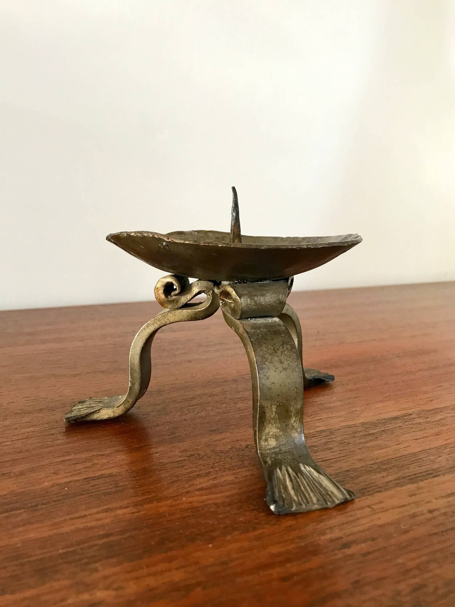 Vintage wrought iron candle holders from the 70s