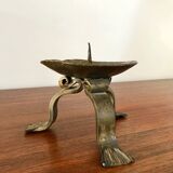 Vintage wrought iron candle holders from the 70s