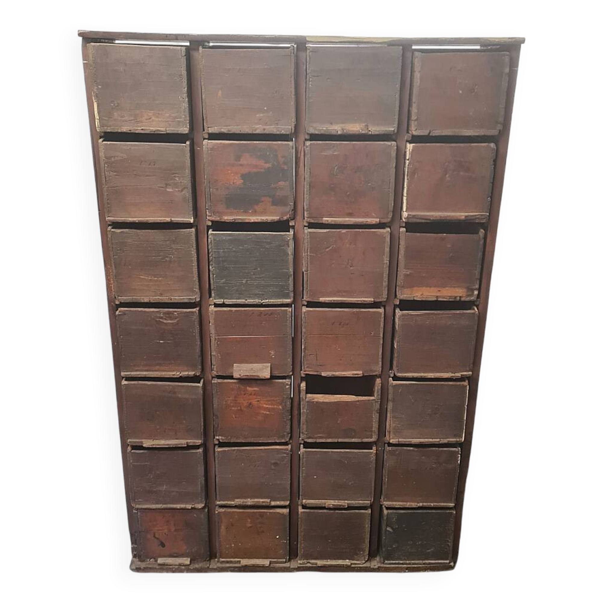 Armoire d'apothicaire hollandaise antique, vers 1900