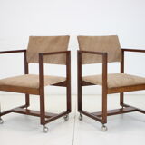 Paire de chaises ou fauteuils Tchécoslovaquie, années 1980