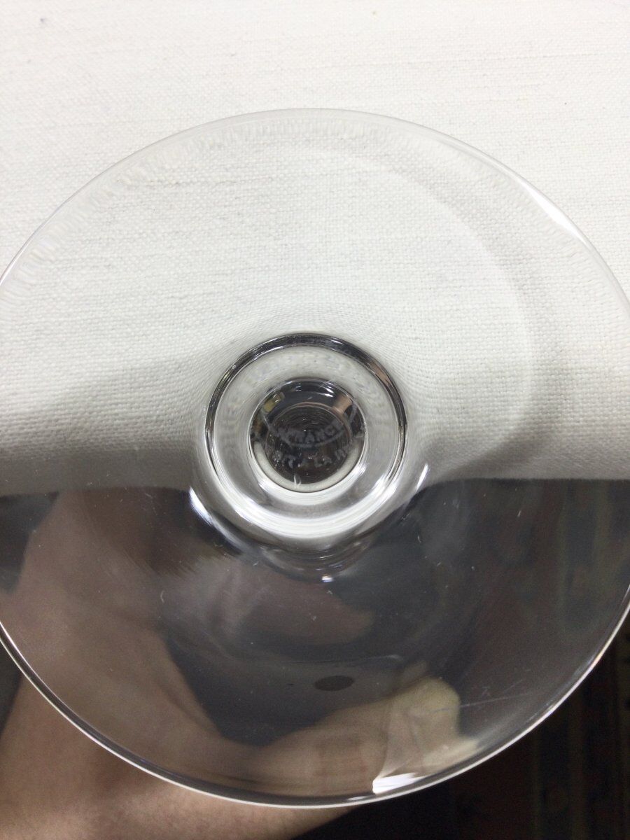 Set of 4 Baccarat balloon wine glasses