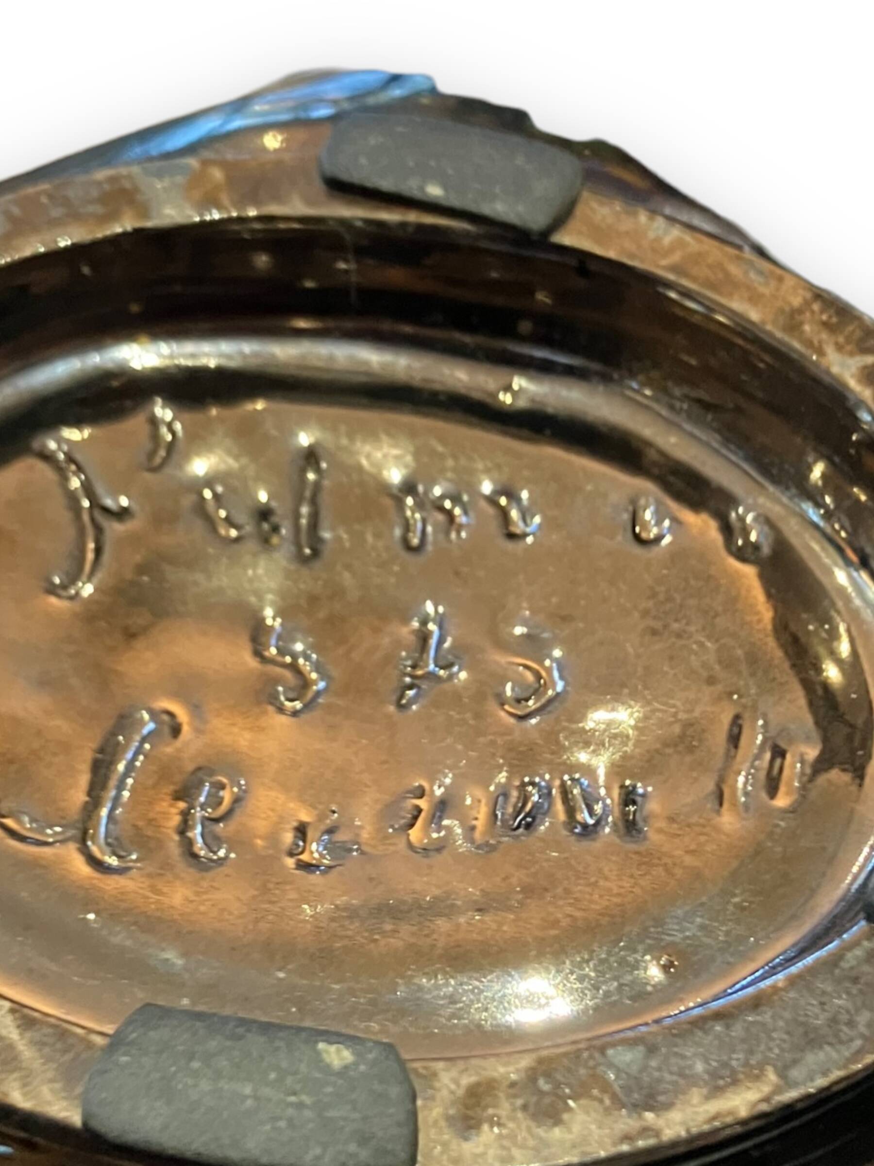 Ceramidi cup in varnished ceramic green and black mordorée