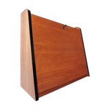 Teak wall-mounted secretary from the 50s / 60s