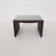 Wood , leather and glass coffee table by Walter Knoll , Germany 1970’s