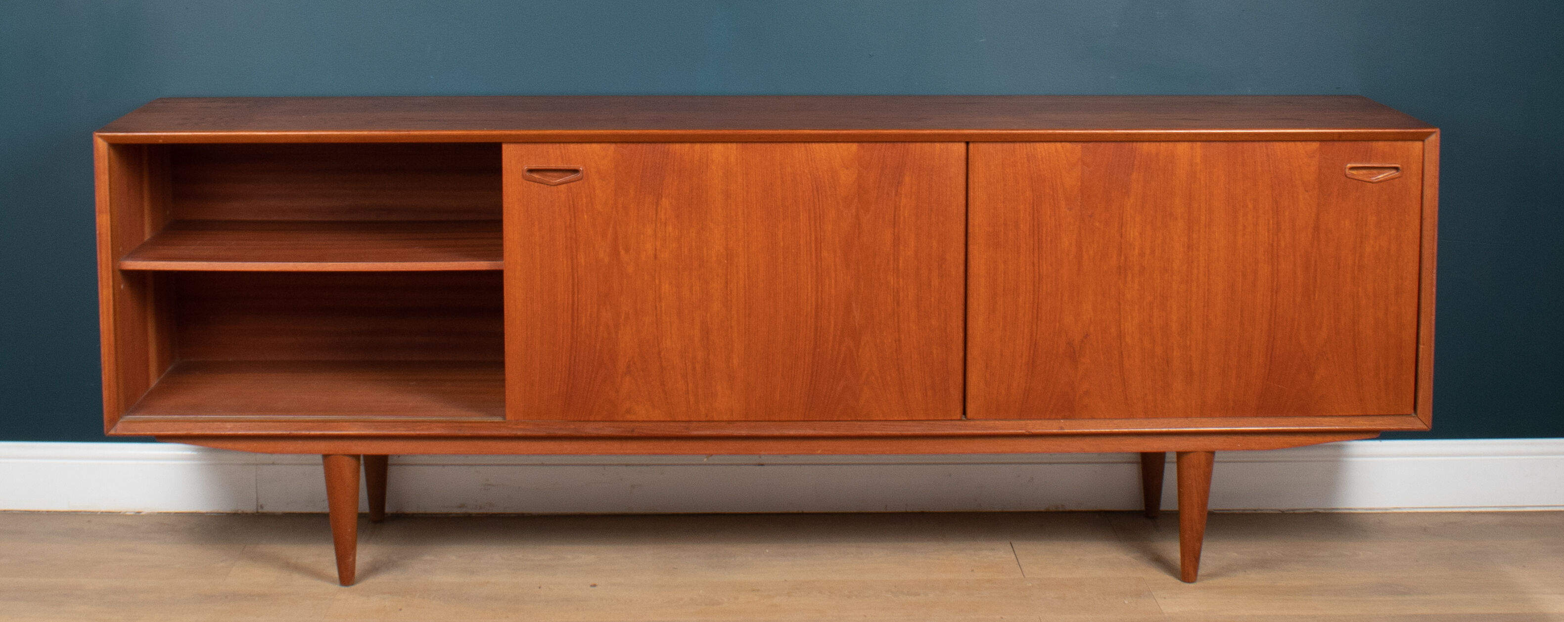 Enfilade retro en teck 1960s, clausen & søn denmark