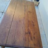 Old oak farmhouse table twisted feet