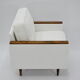 Original 70's armchair ZWP-08, fully restored, Bouclé, white