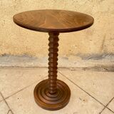 Charles Dudouyt wooden pedestal table