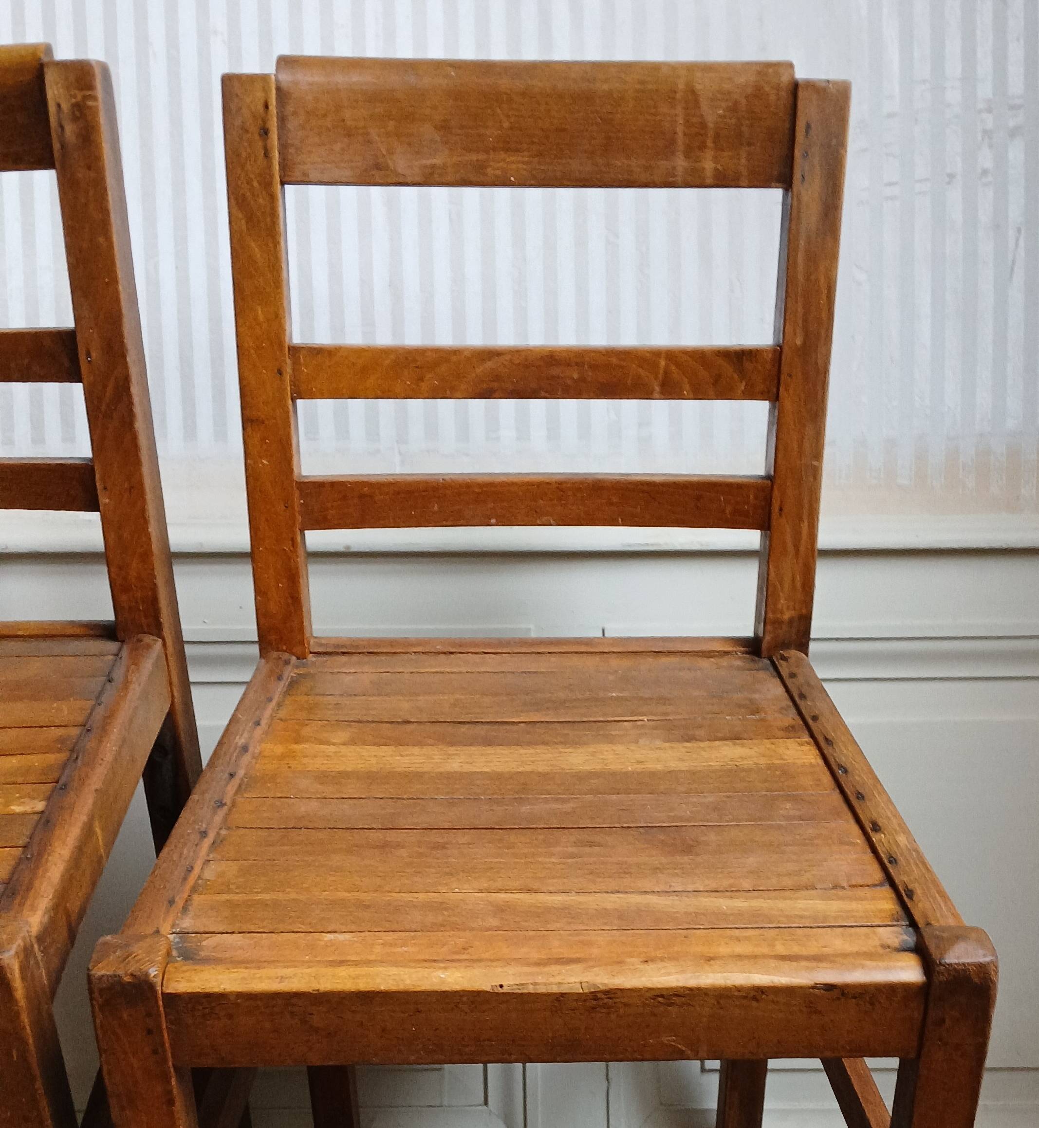 2 chaises bistrot reconstruction "Gabriel" 1945