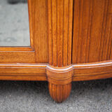 Art deco cabinet, wardrobe and shelves, carved wood cabinet, storage cabinet