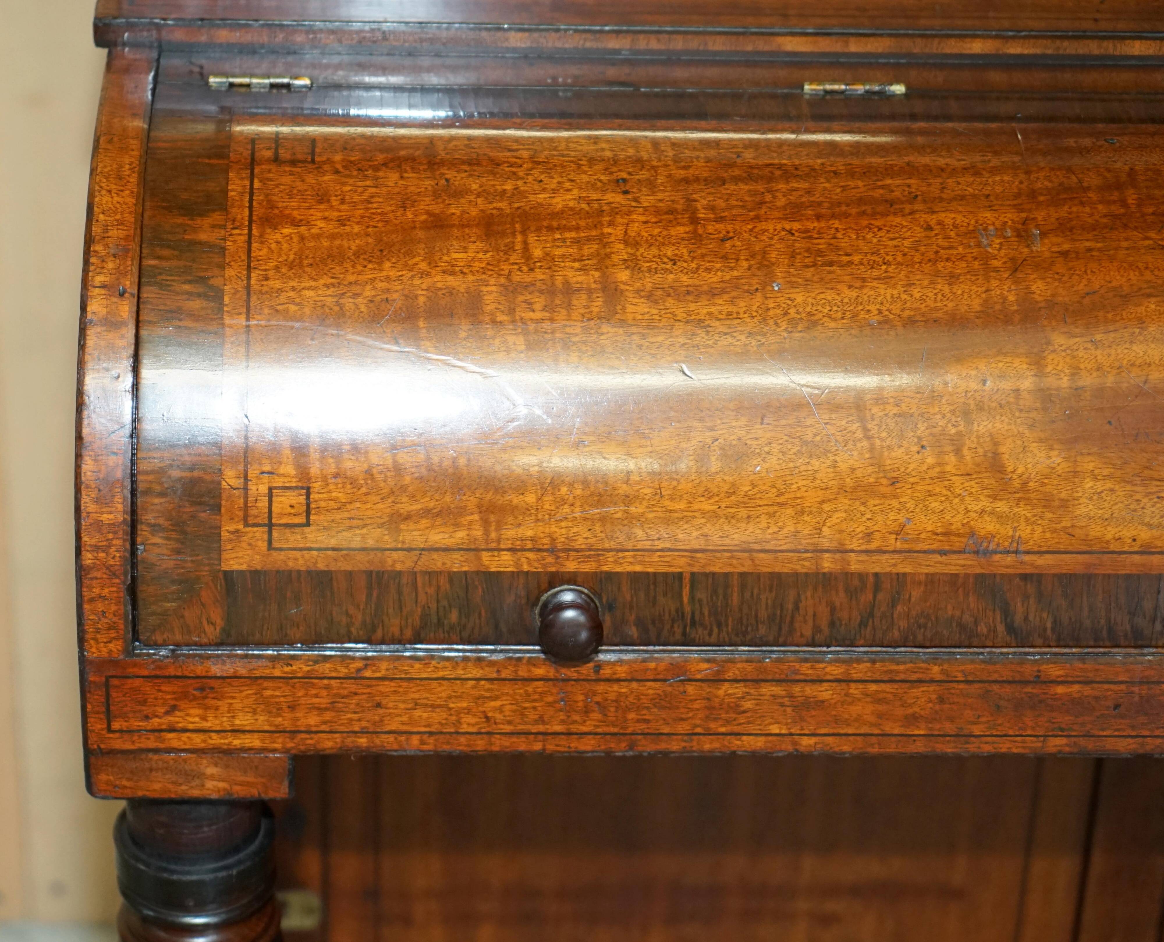 Victorian Scriban Desk in Walnut, 1860