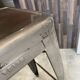 Genuine TOLIX H75 industrial high bar stool, stackable, varnished metal.