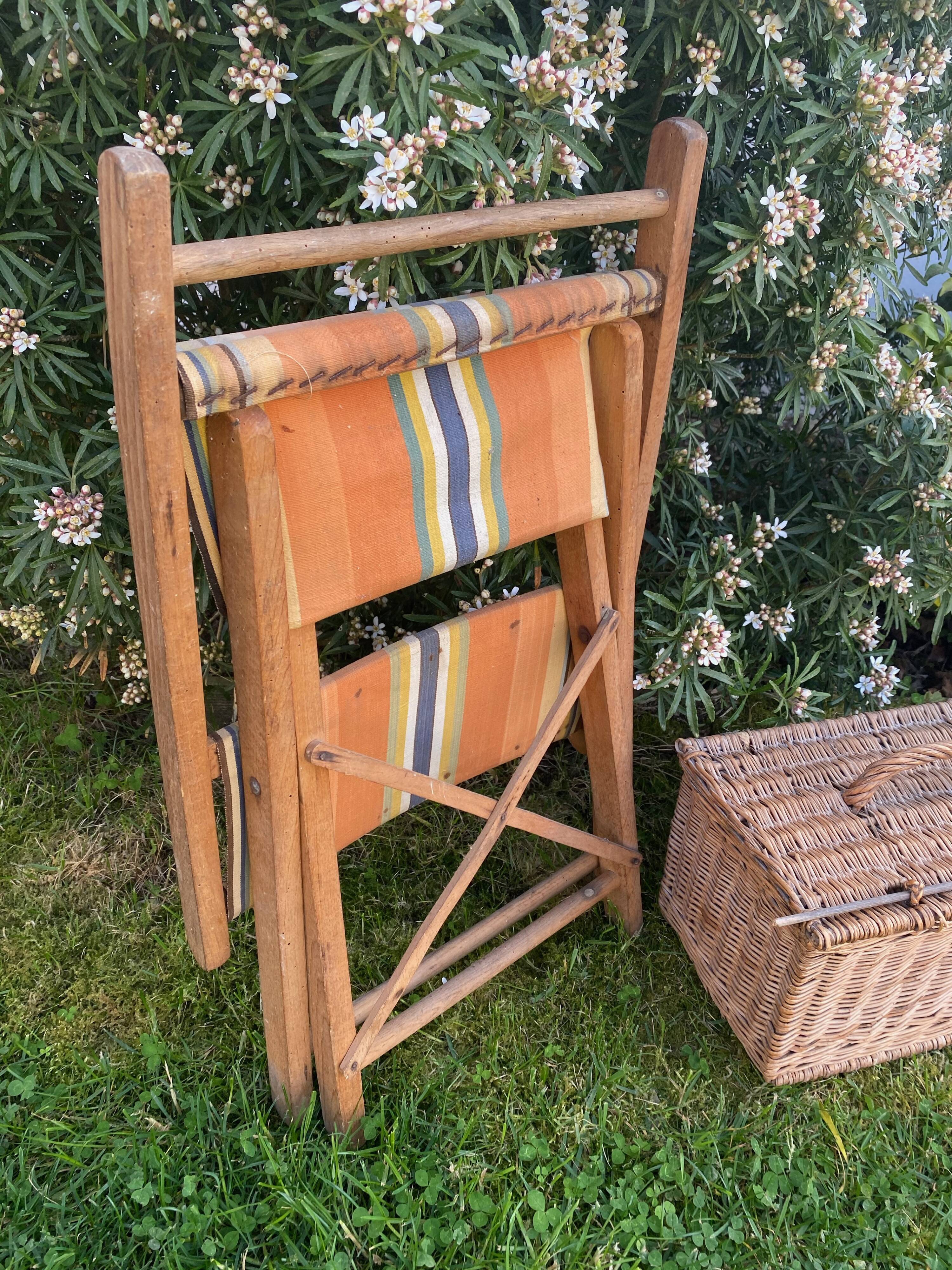 Folding chair, deckchair canvas