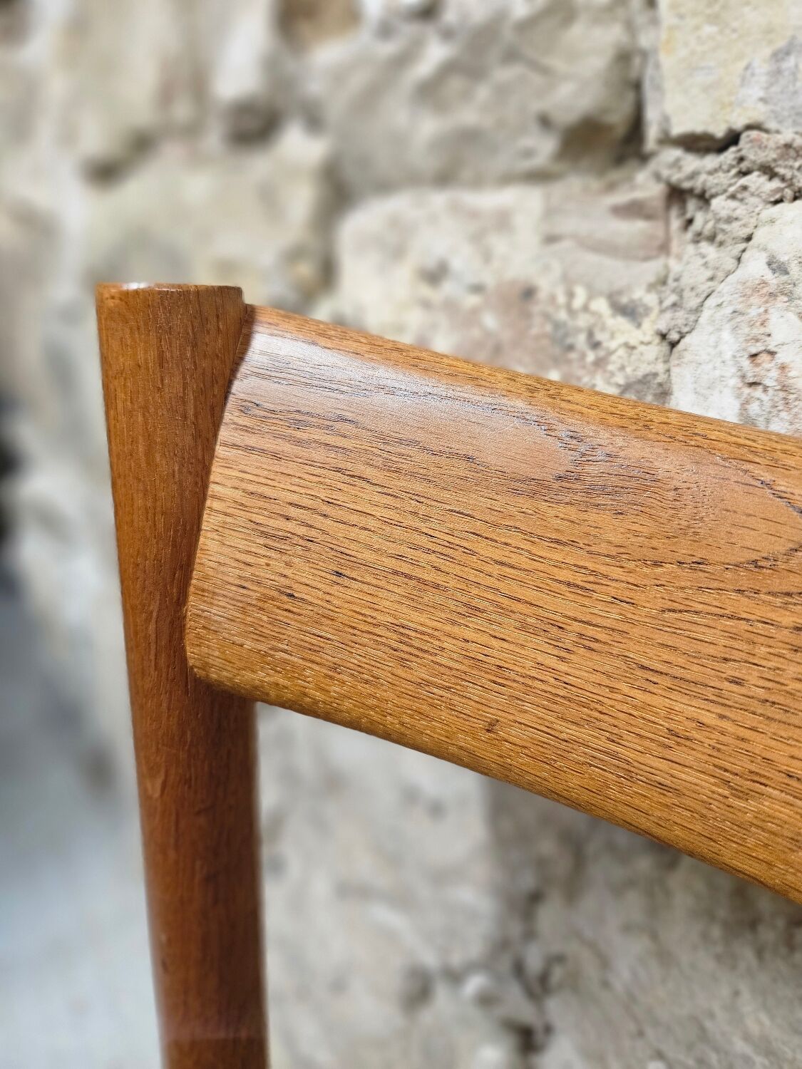 6 Scandinavian chairs 1960" braided straps