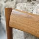 6 chaises Scandinave 1960" sangles tressées