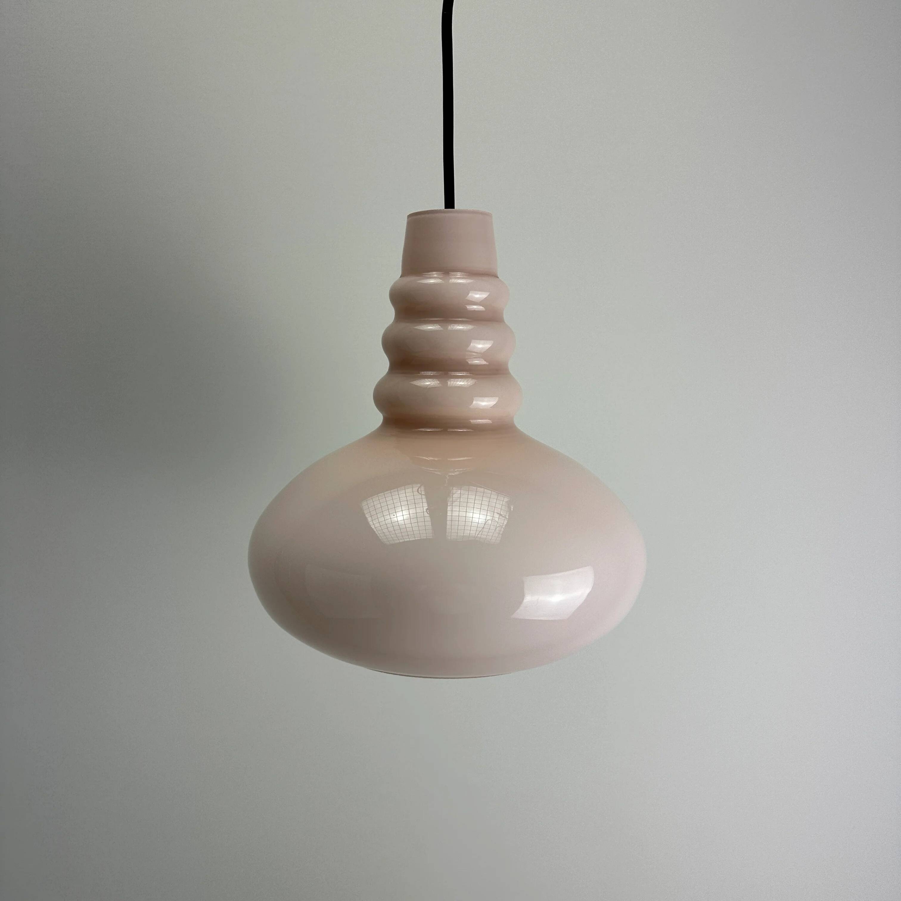 Rare light pink suspension by Peill & Putzler 1960