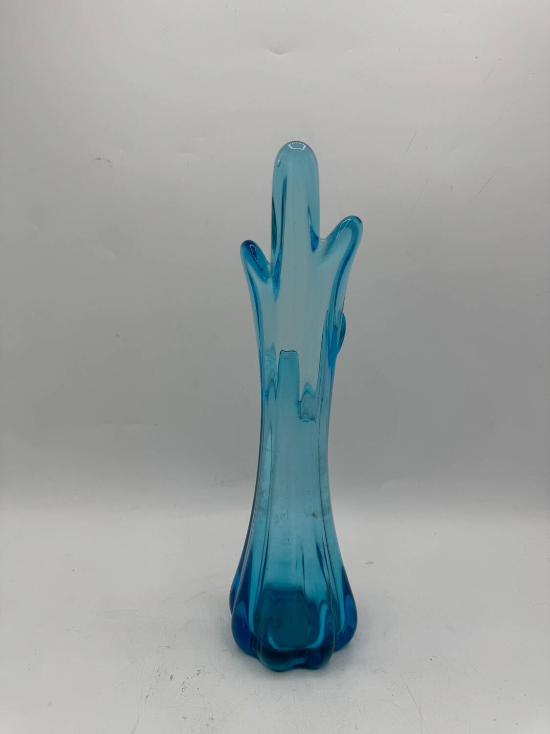 Blue glass vase, 1960s