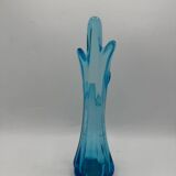 Blue glass vase, 1960s