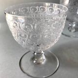 Verres Baccarat gravés à l'acide