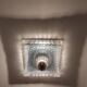 Vintage Hustadt Leuchten glass ceiling light
