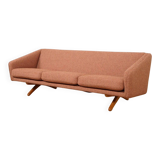Vintage sofa | 3-seater | ML-90 | pink | reupholstered