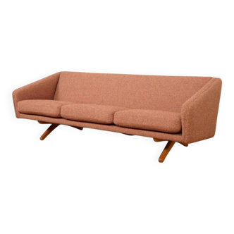 Vintage sofa | 3-seater | ML-90 | pink | reupholstered